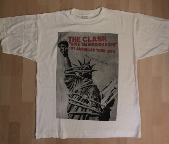 1979 The Clash T-shirt "Give'em enough rope" OG pr
