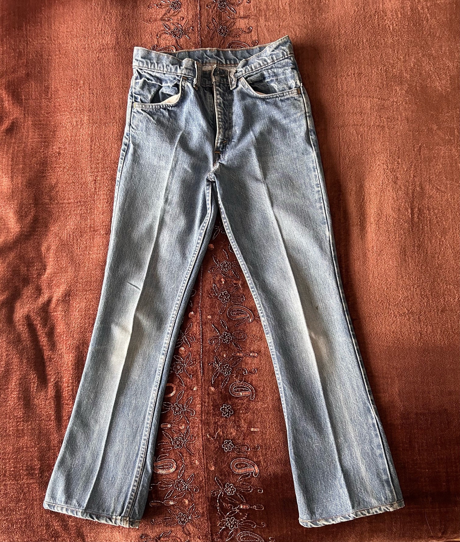 Vintage Levis 646 Denim Jeans / Waist 30 / vintage 70s flare