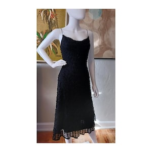 90s y2k Betsey Johnson New York Black Bow Dress HTF Size 4 Size Small