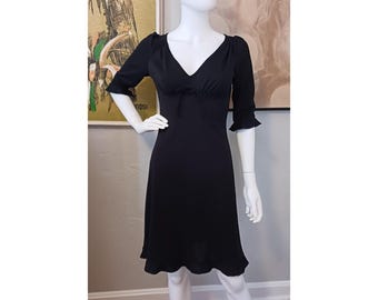 Vintage Y2K Betsey Johnson Black Sequin Slip Dress With Zig Zag Hem, Size  Xs/small, Sample - Etsy