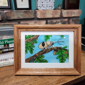 Backpacking Weevil - original watercolor painting
