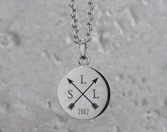 Necklace with desired engraving