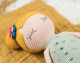Gift for Newborn, Amigurumi Doll, Crochet Baby Play, Doll for play