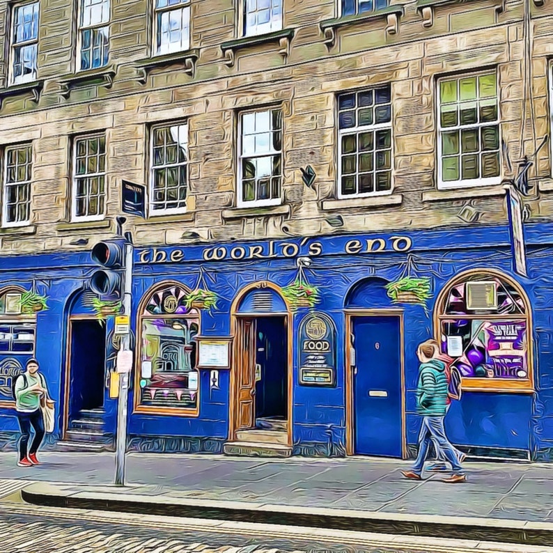 Pubs of Edinburgh / Set of 4 Ceramic Tile Coasters Etsy