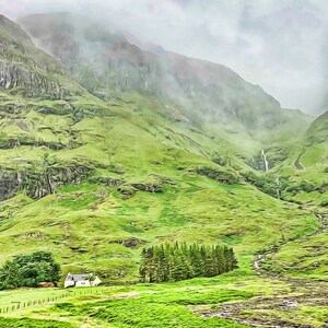 Scottish Countryside / Set of 4 Ceramic Tile Coasters image 3