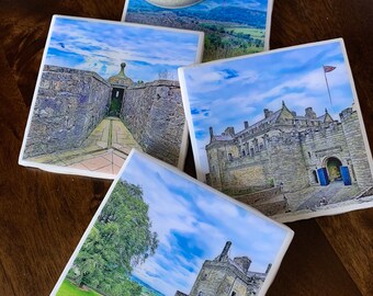 Stirling Castle /  Set of 4 Ceramic Tile Coasters