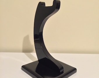 Soporte para auriculares: Negro brillante