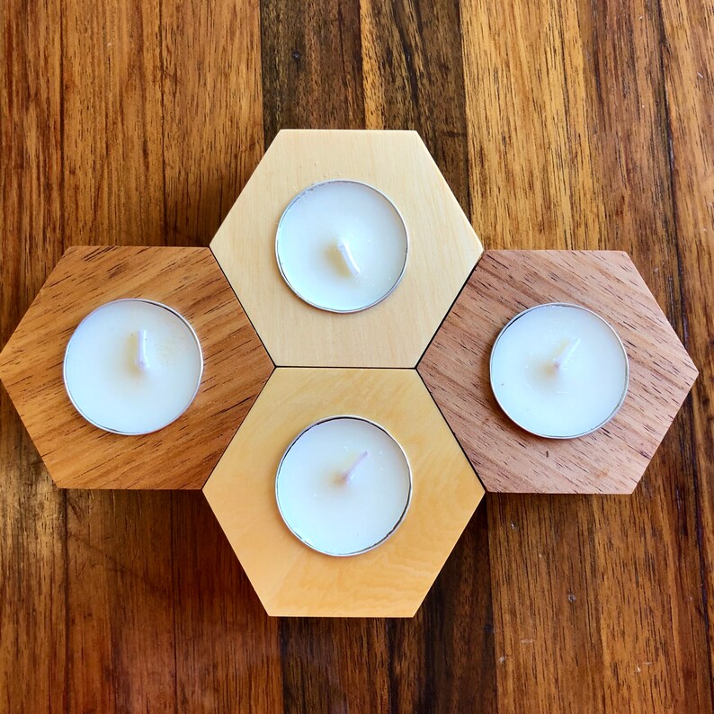 Tasmanian Timber Tealight Candle Holders Etsy Australia