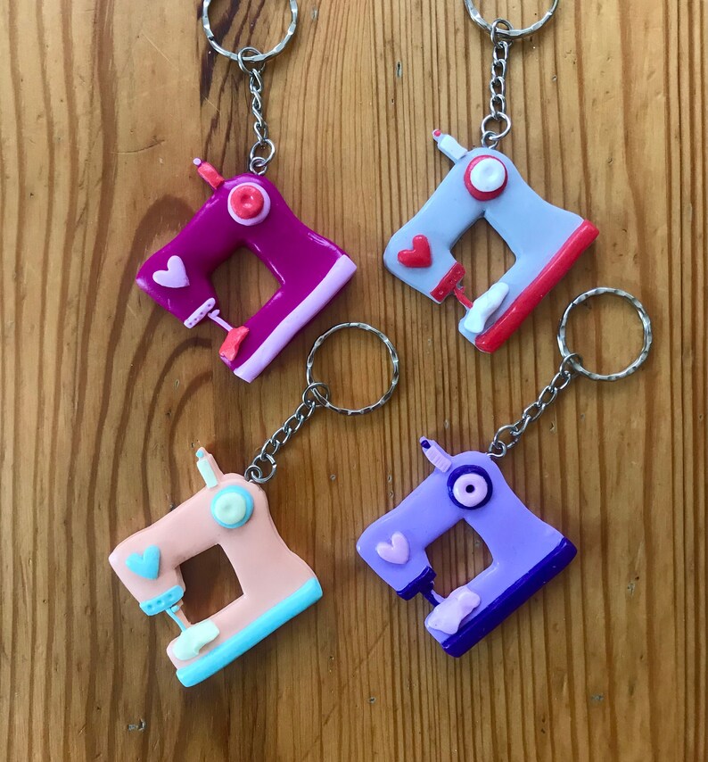Sewing Machine Keyring Etsy