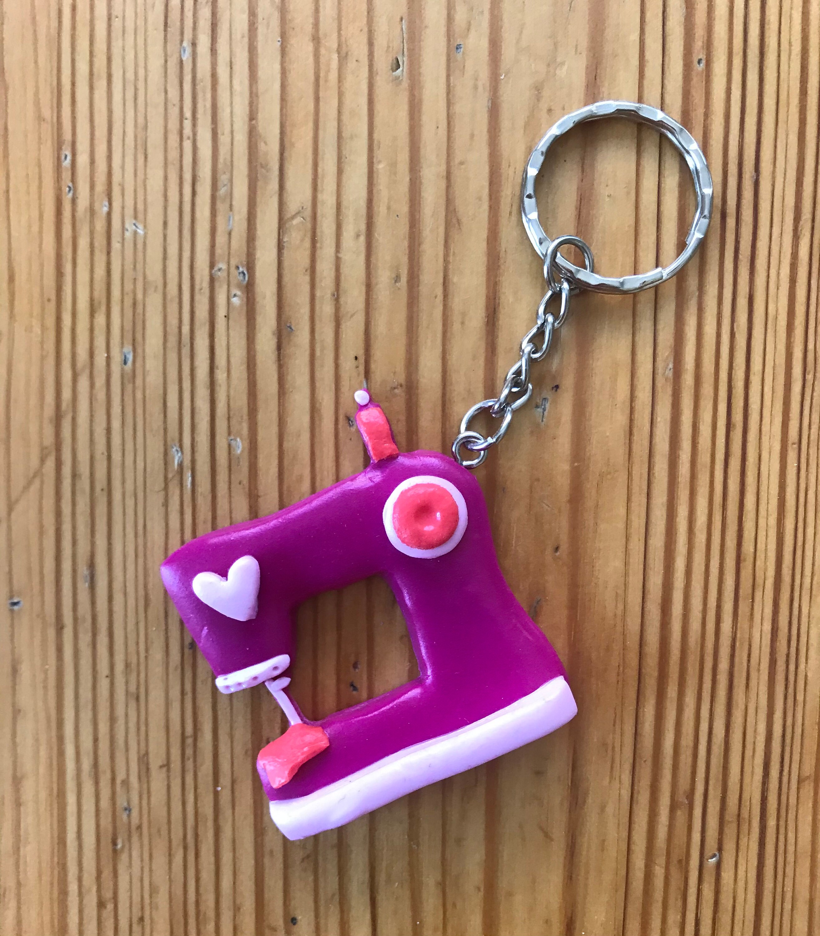Sewing Machine Keyring Etsy