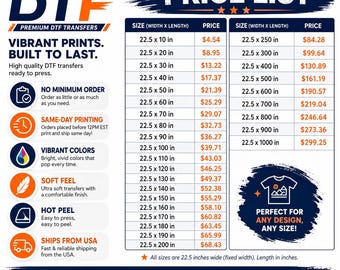 Premium DTF Gang Sheets - Fast Turnaround and Bulk Orders | Wholesale Rates | High-Quality, Vibrant HTV & Custom DTF Transfers