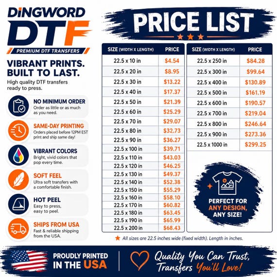 DTF Gang Sheets, dtf Transfer ship from usa - Bulk Orders | 24-Hour Turnaround, Wholesale Prices | Vibrant Colors, Custom DTF Transfers