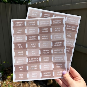 Through the Desert Bible Tabs, Neutral Bible Tabs, brown Bible tabs, woodsy Bible tabs,  Bible tabs for her, Christian gift for her