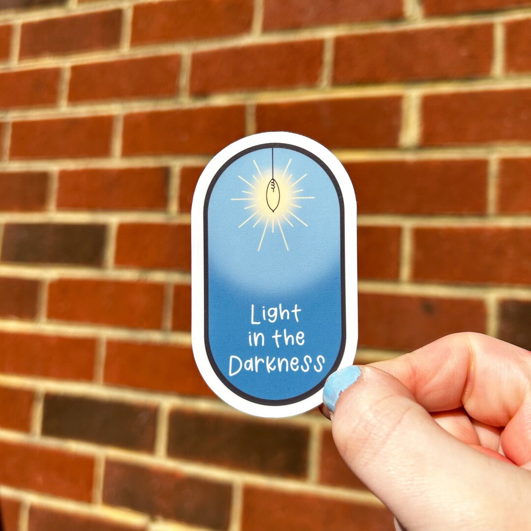 Bible Verse Sticker, Light in the Darkness, Gift for Friends, Sticker ...