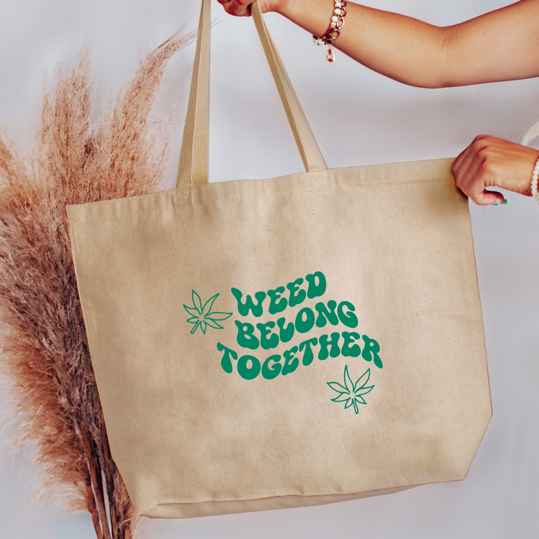 Stoner Girl Totebag Stoner Accessories Cotton Tote Bag Stoner Mom Stoner Gifts for Her