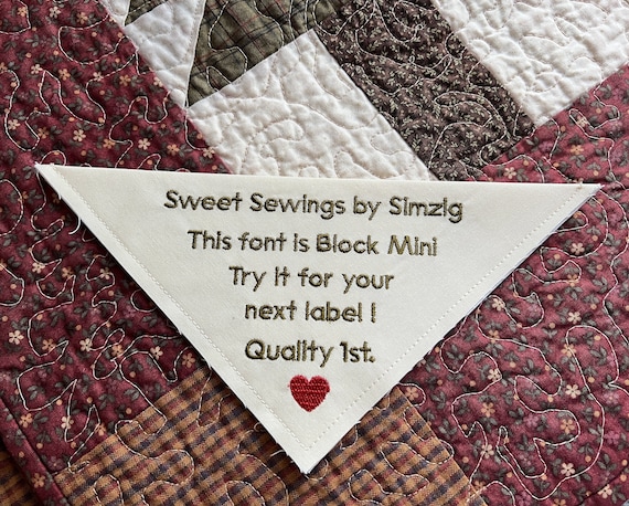 Personalized Quilt Label , sew on Label for Quilt , Fabric Label
