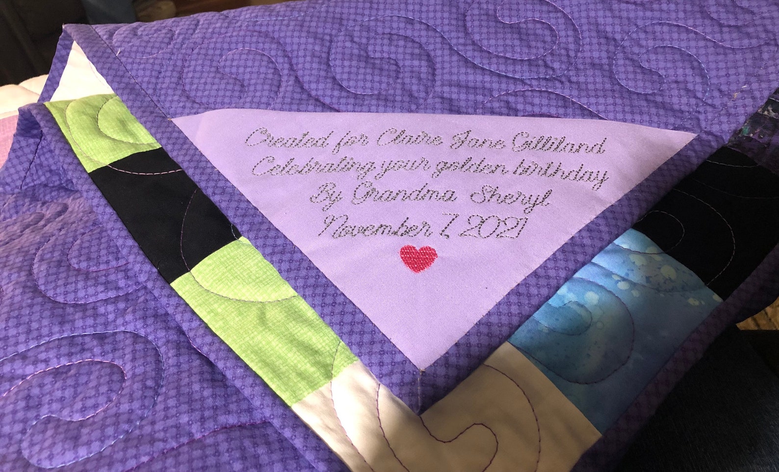 Custom Embroidered Quilt Label Fabric Personalized Quilt Label Etsy