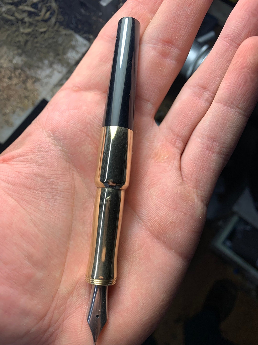 Fountain Pen Hand Made Writing Instrument Brass Fountain Etsy