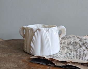 Vintage Royal Worcester Leaf Sugar Bowl