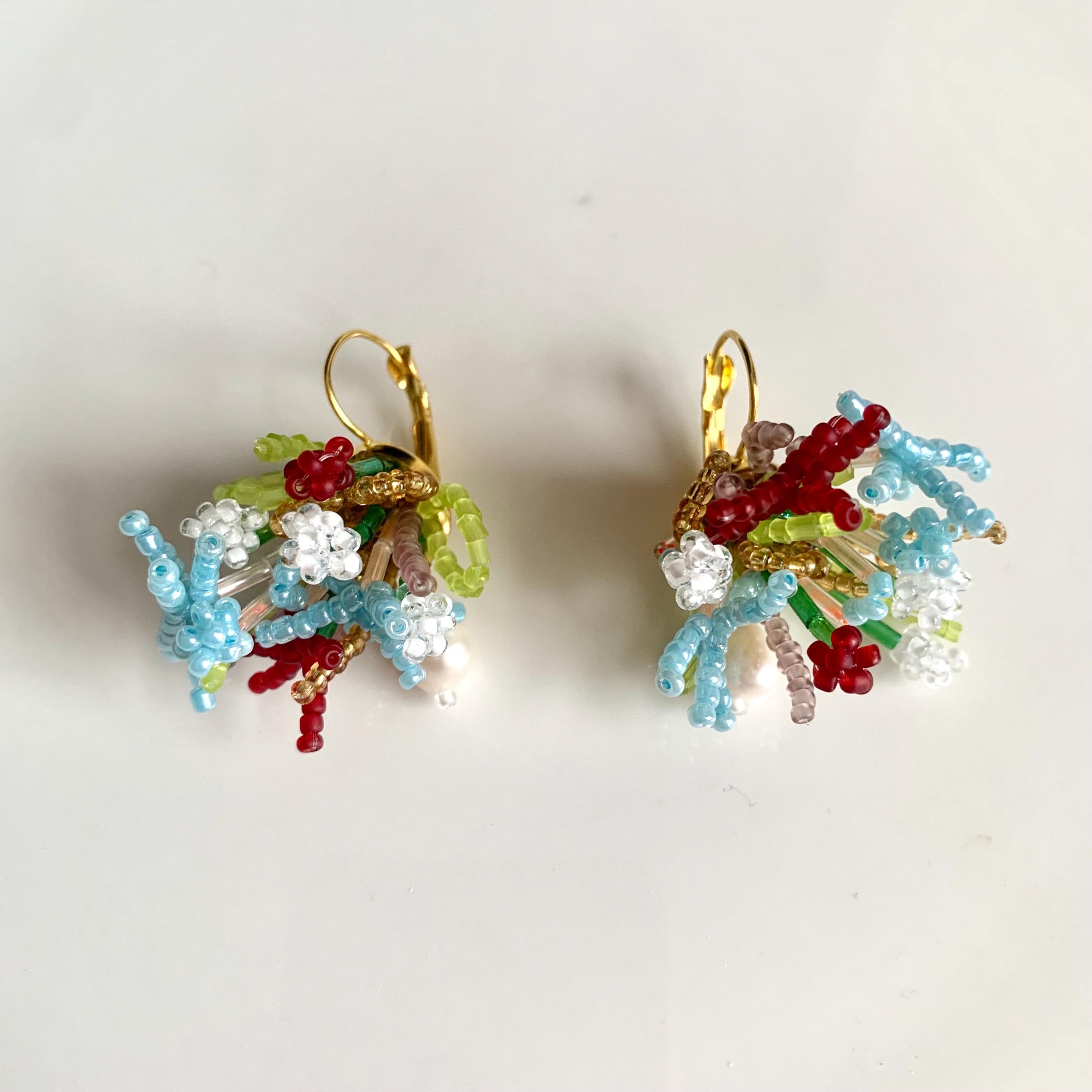 ピアス LOVE ME MONSTER Narcissus Beads Earrings L242MER080 러브미몬스터(LOVE ME MONSTER) Narcissus Beads Earrings