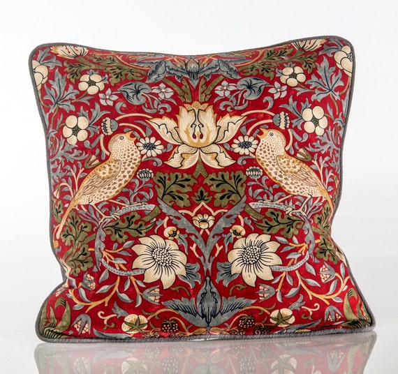 William Morris designer pillow cover Shop Strawberry Throw Pillow. We