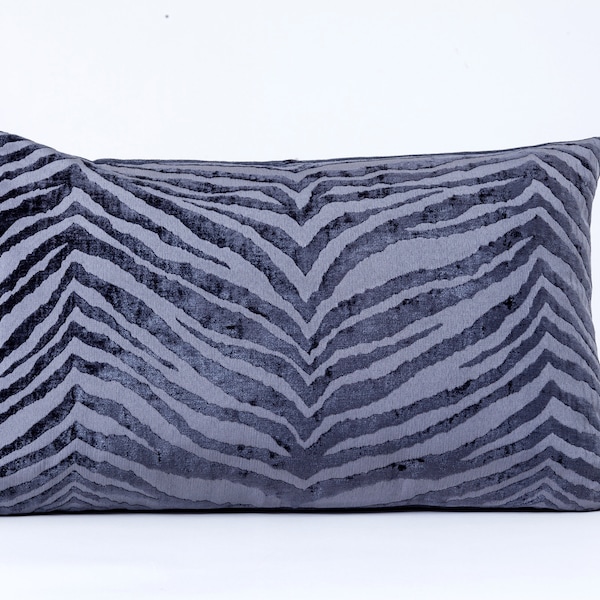 Zebra Lumbar Pillow Etsy