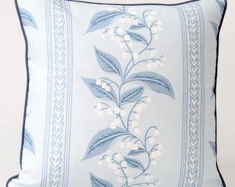 Serena and Lily Lily of the Valley Pillow Cover, Coastal Blue Floral