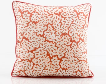 Thibaut Maldives Coral Pillow Cover: Anna French Design, Contemporary Accent