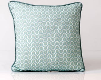 Thibaut Wynford Spa Blue Pillow Cover - Anna French Designer Pillow