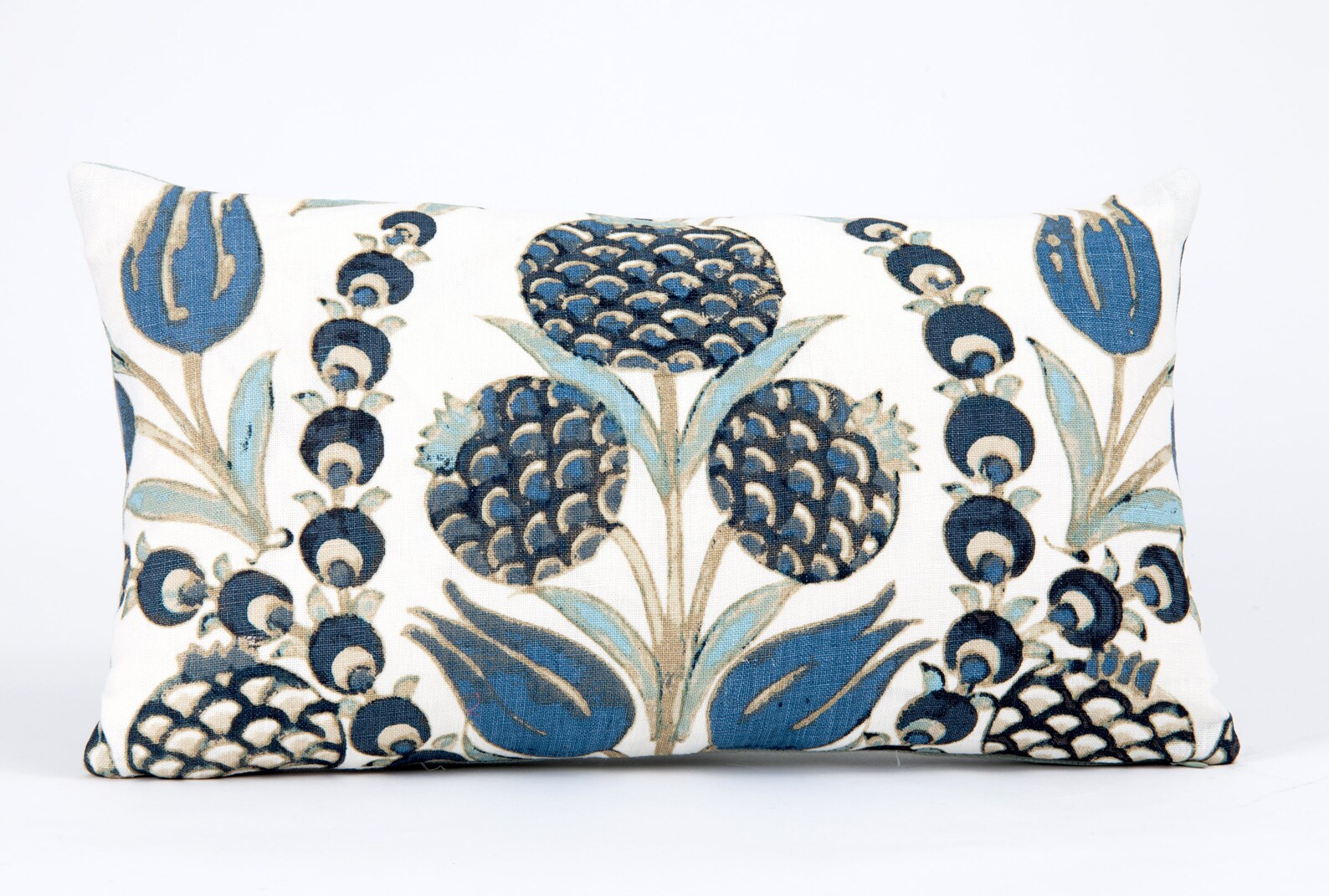 Corneila Lumbar Floral Pillow Cover Thibaut Fabric Etsy