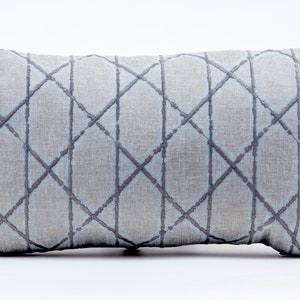 Blauer Diamant-Kissenbezug, blauer Metallic-Kissenbezug, Designer-Kissenbezug, dekorativer Kissenbezug, Leinenkissenbezug, 20x20&quot;