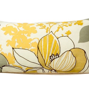 Gold lumbar pillow cover, floral pillow cover, designer&#39;s decorative pillow cover,  Throw pillow cover in gold and silver, gold throw pillow
