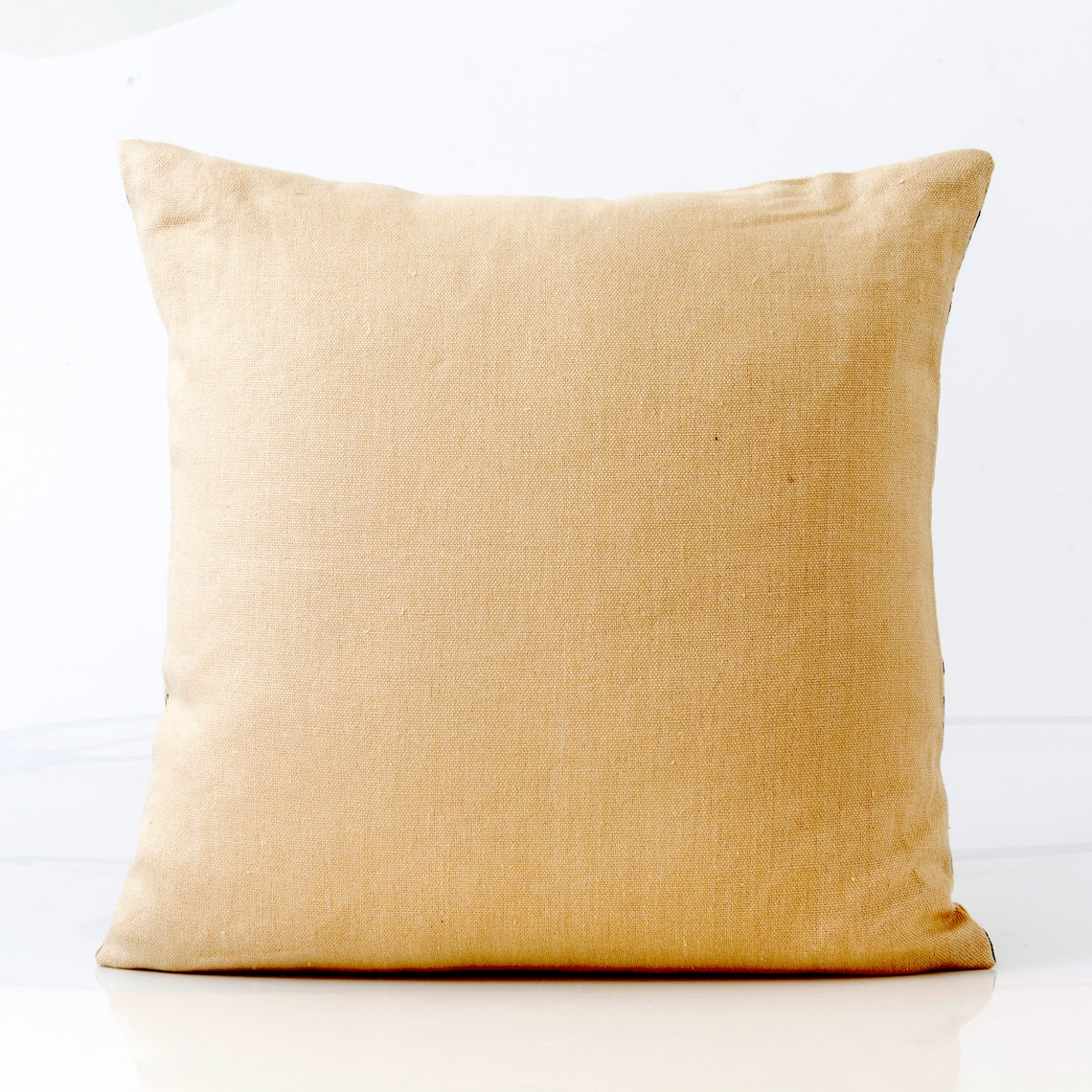 Golden Leaf Pillow Cover Waverly Fabric Gold and Black Etsy