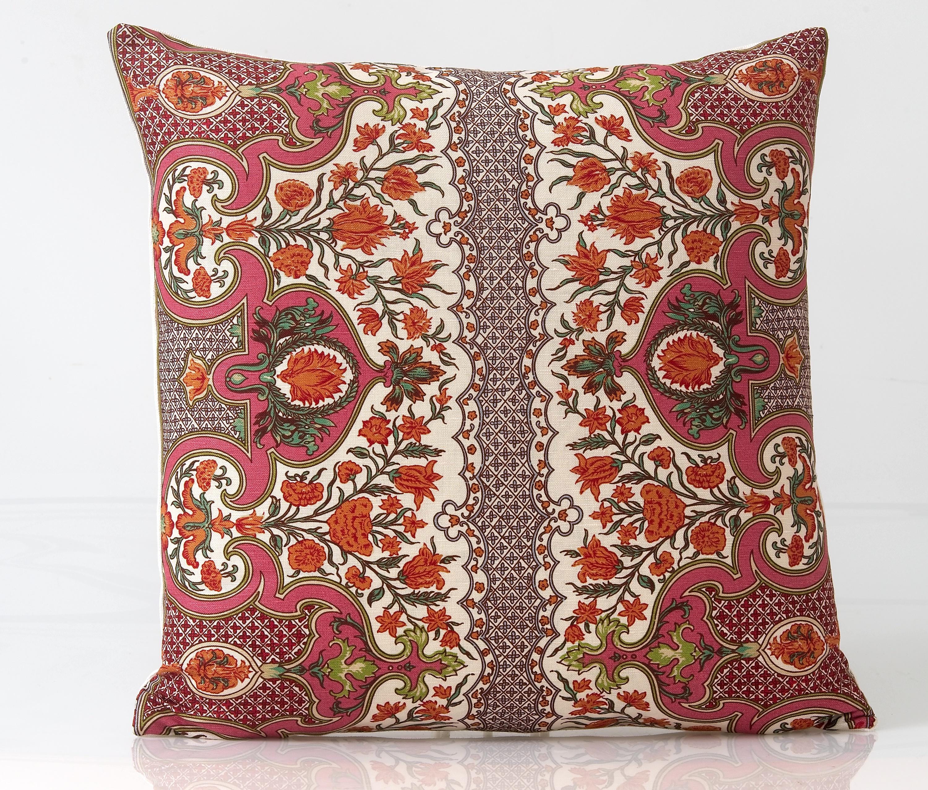 Tissu Toile Brunschwig & Fils, Motif Moyen-Orient Persan, Coton Multicolore, 10 Yards