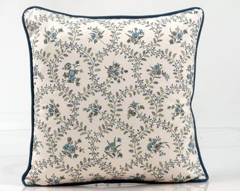 Thibaut Juliette Trail Pillow Cover | Blue Green   Floral Pillow | Anna French Clermont Collection