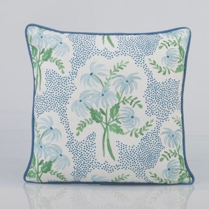 Pearl&#39;s Bouquet pillow cover in hot pink,  floral  pillow cover, Grandmillennial style pillow, lumbar pillow cover, Danika Herrick fabric