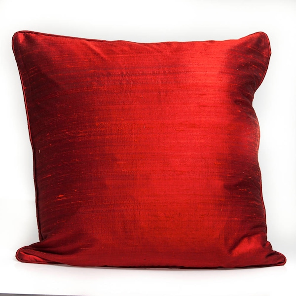 Raw Silk Pillow Etsy
