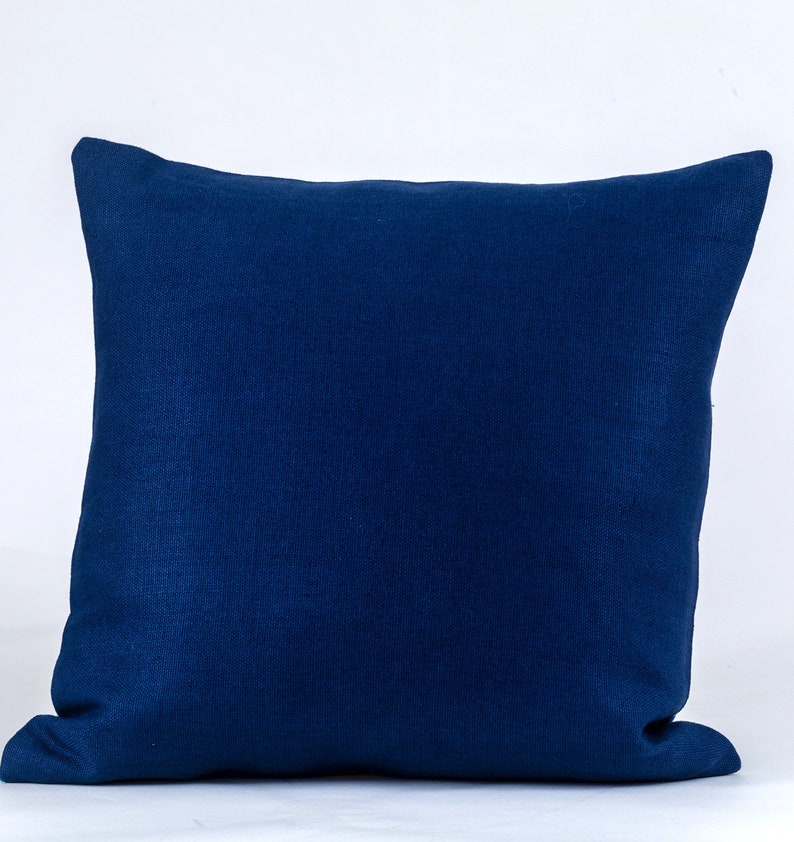 Tropical Floral Pillow Cover Blue Pillow Cover Designer Etsy