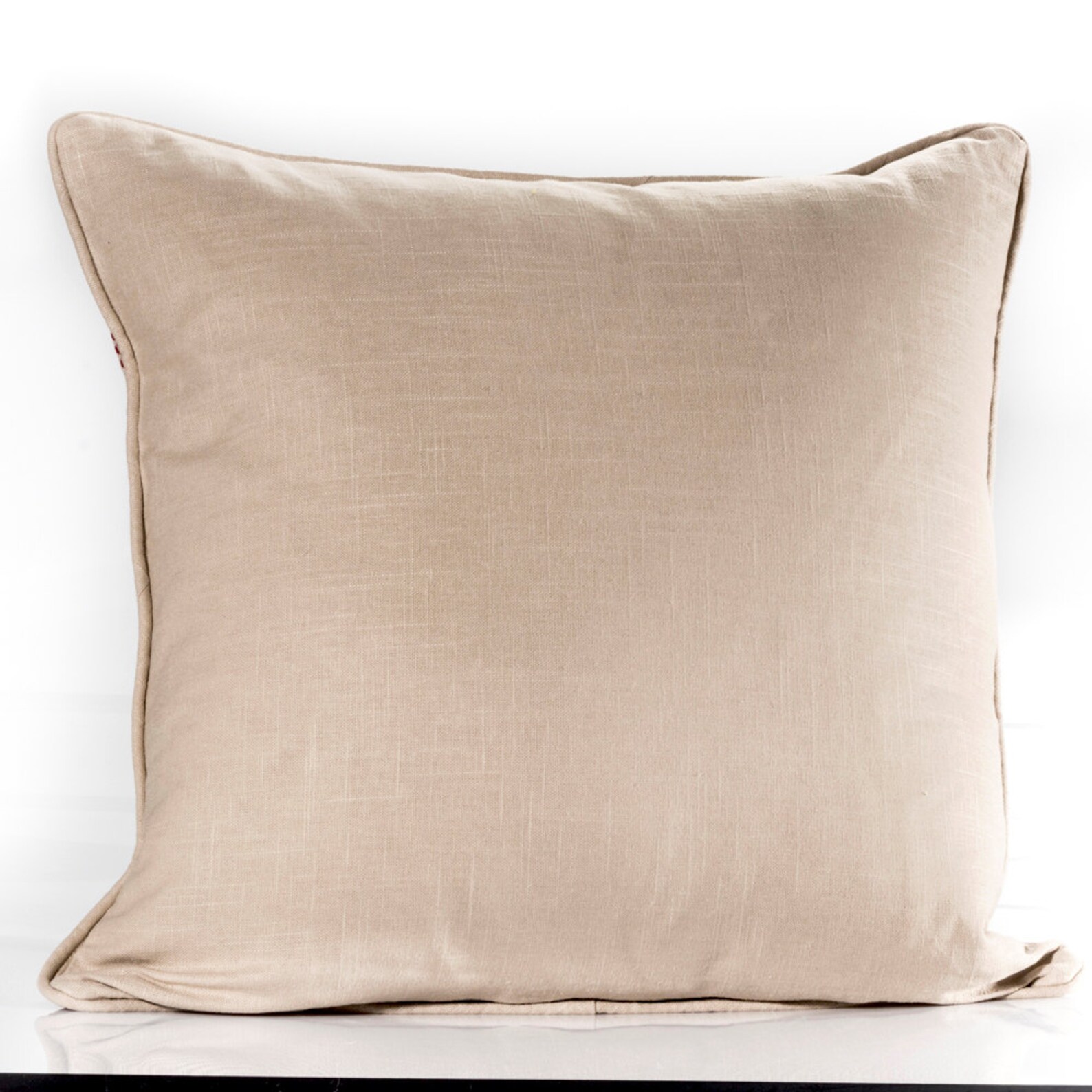 Red Circles Pillow Cover Red and Beige Pillow Cover Etsy