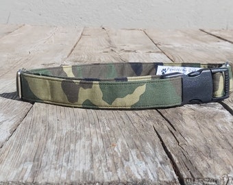 Dog Collar, Camouflage Dog Collar, Camo Pet Collar, Dog Dad Gift, Dog Groomer Thank You Gift, Camo Dog Collar Gift for Men