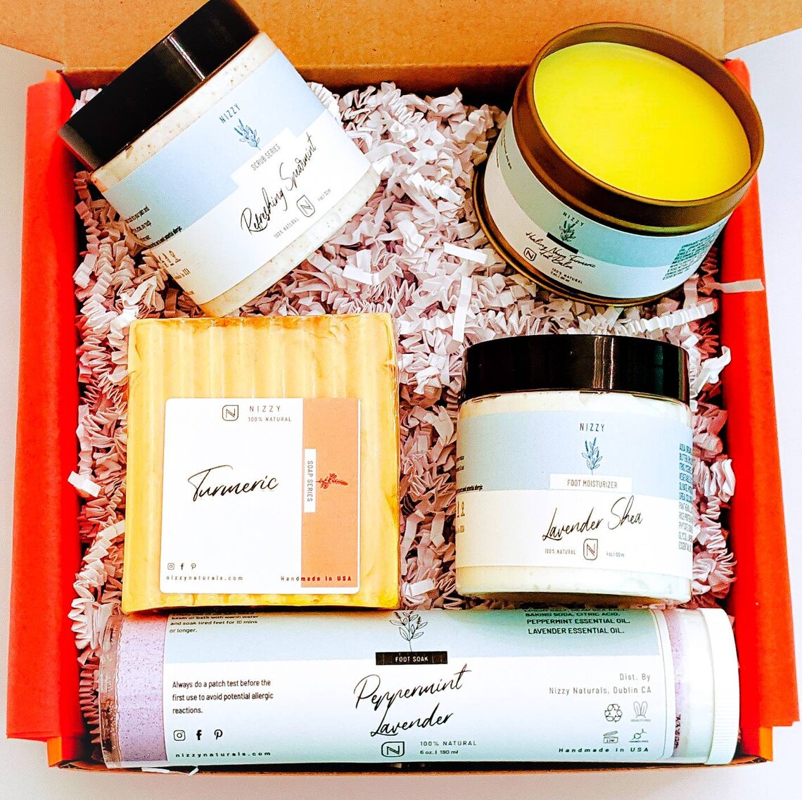 Foot Scrub Spa Kit Foot Care Gift Box Foot Care Gift Foot Etsy