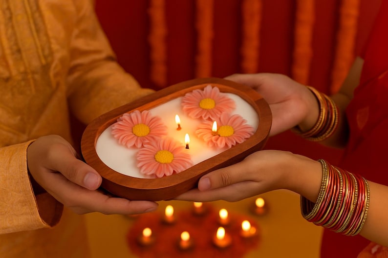Elephant Tealight Holder: Diwali Decoration, Wedding Decor, Ships from US image 9
