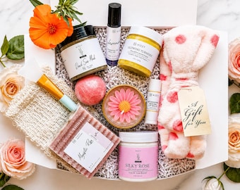 Self Care Spa Gift Box for Her, Vegan Spa Set