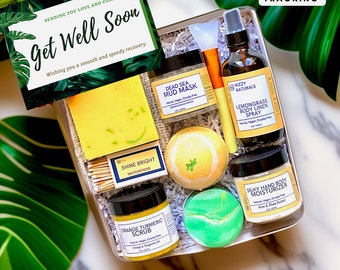 Get Well Soon, Care Package For Her, Thinking Of You, Sympathy, Surgery Recovery, Gift Box For Women, Spa Care Package, Care Package Kit