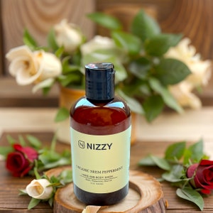Organic Neem Hand Body Wash, Sulfate Free Wash, Organic Body Wash for Him, Natural Skincare, Vegan Products, Moisturizing Body Wash