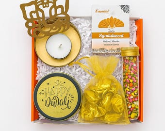 Diwali Gifts, Gift Hamper for Diwali,  Candle, Diyas & Treats, Vishnu Shankh, Chocolates, Personalized Gifts, Client Gifts