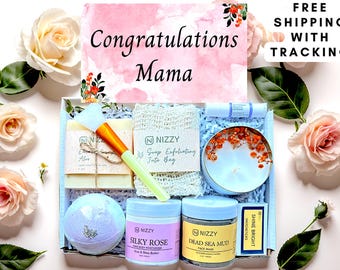New Mom Gift, Spa Gift Basket, Postpartum Care Package, New Mom Gift Box, New Mom Gift Basket,  Pamper Box for New Mom, Expecting Mom Gift