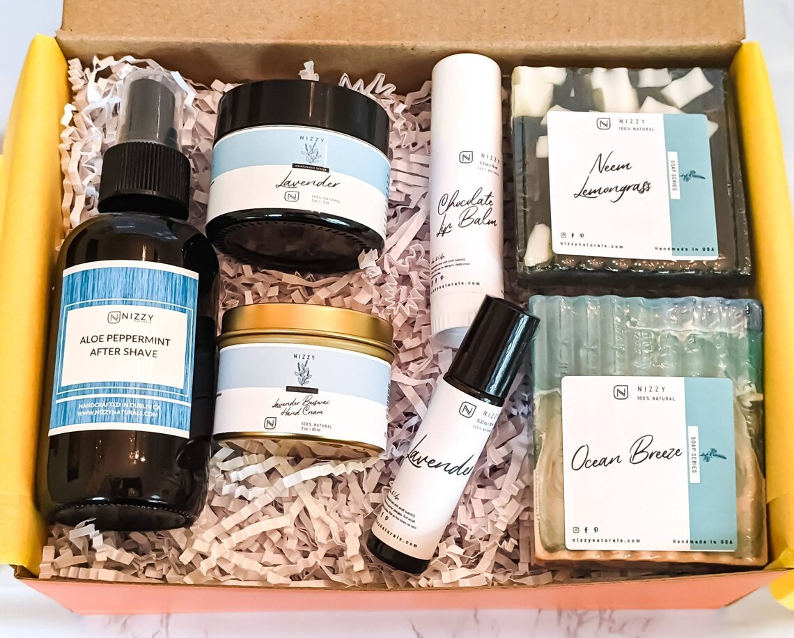 NATURAL GIFT for HIM Gift Box For Men Natural Skincare Set Etsy