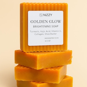Turmeric Kojic Acid Soap: Brightening Collagen & Shea Butter Bar