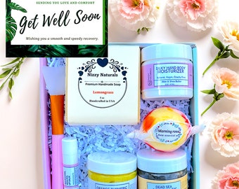 Get Well Care Package for Women, Send a Gift, Thinking of You, Surgery Recovery, Friendship Gift Box, Spa Gift Box for Women,